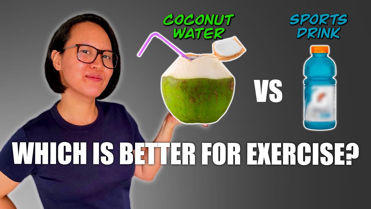 Sports Drink VS Coconut Water | Sports Dietitian compares both as a rehydration drink