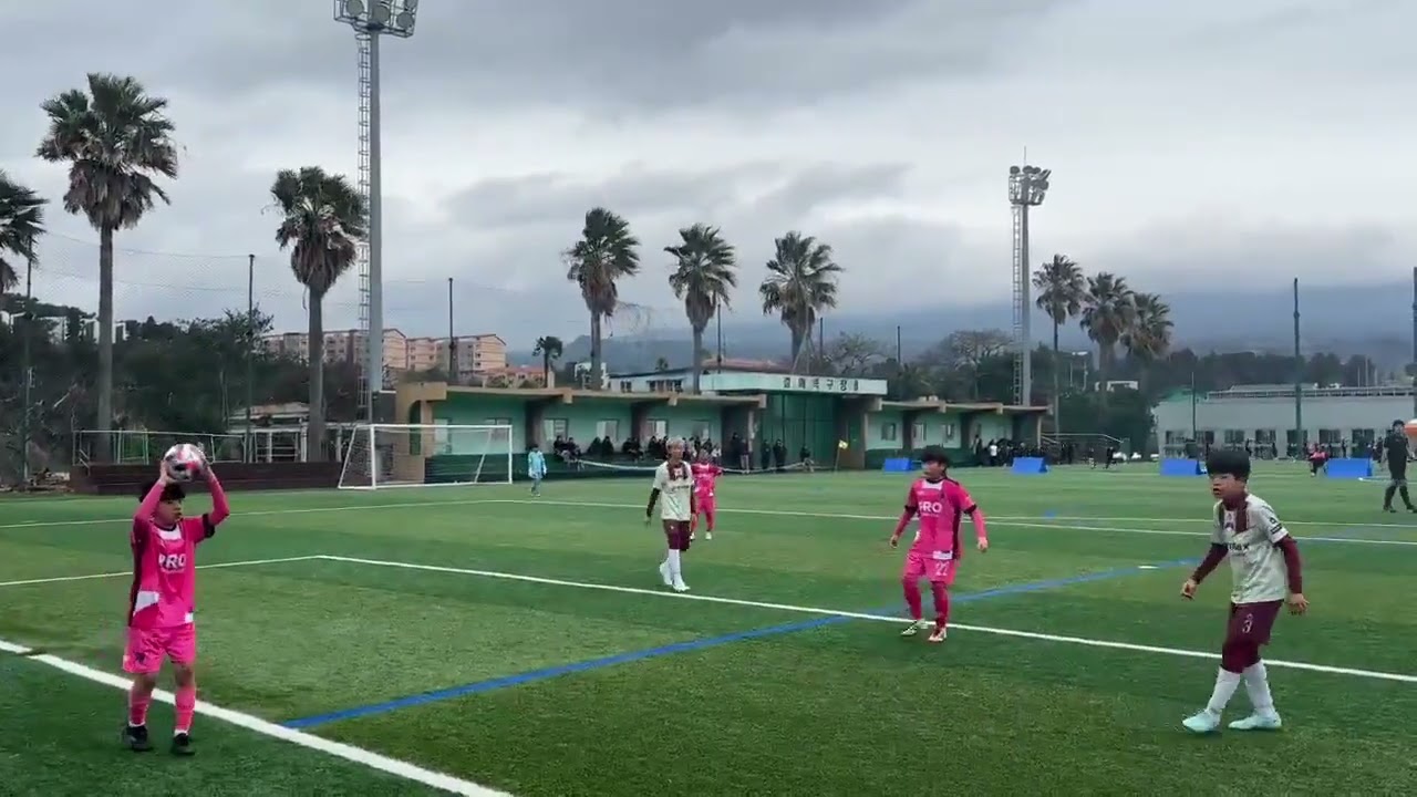 26.02.10 서귀포 칠십리 춘계 유소년 축구페스티벌 U-12 스포트랙스 VS 제주프로FC 전반전