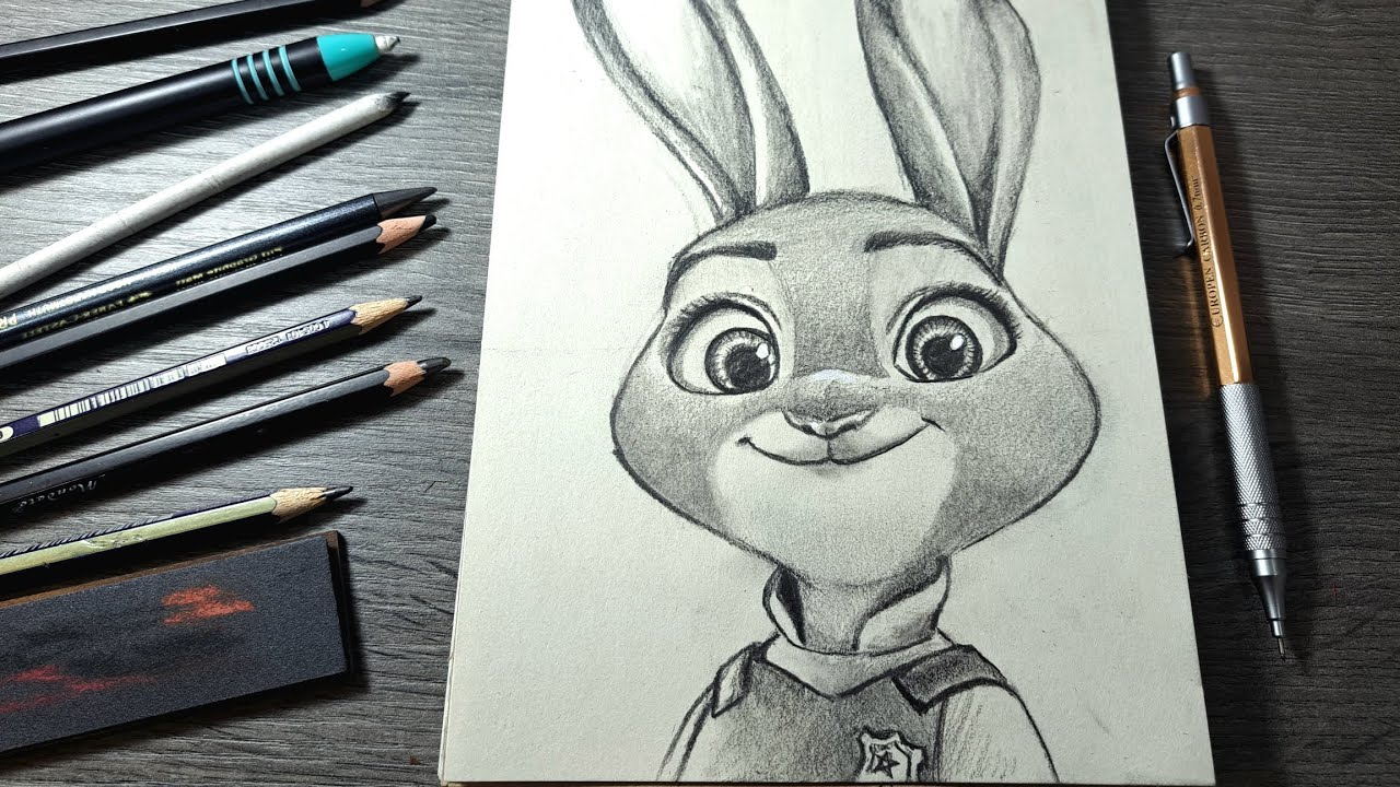 How to draw Judy🐇 tutorial  # Zootopia   #Judy