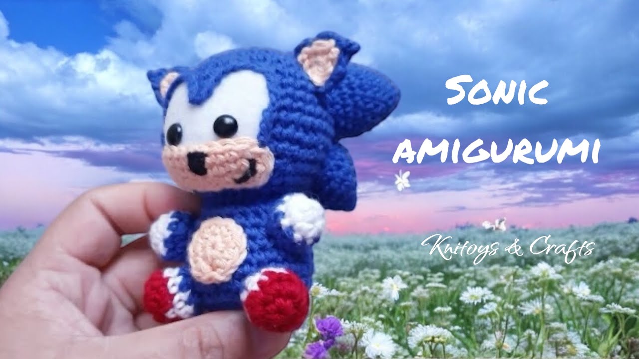 Sonic Amigurumi Crochet - Tejemos Cabeza Cuerpo Brazos Piernas