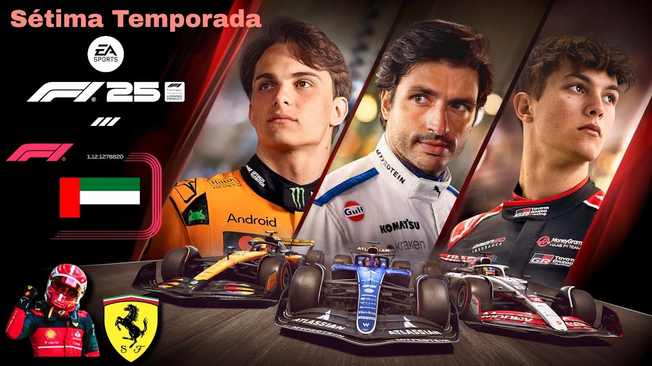 F1 25 Abu Dhabi - Ferrari modo carreira sétima temporada