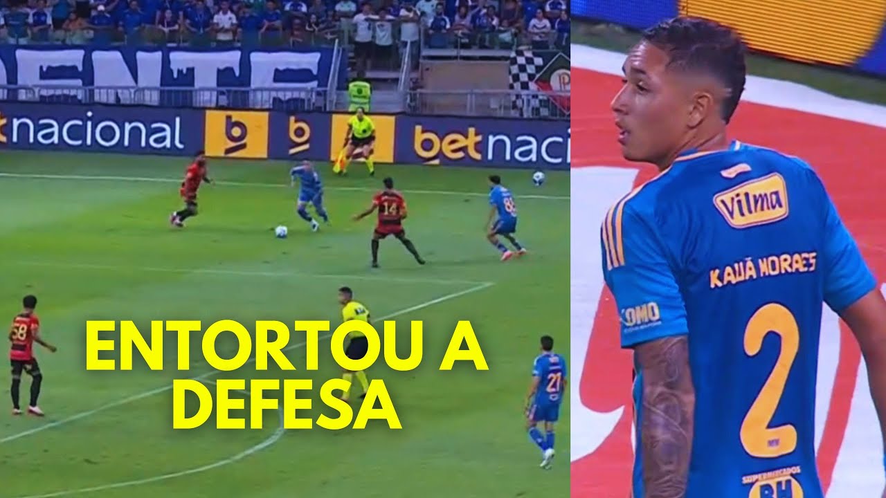 LATERAL KAUÃ MORAES DESTRUIU EM ESTREIA COMO TITULAR NO CRUZEIRO