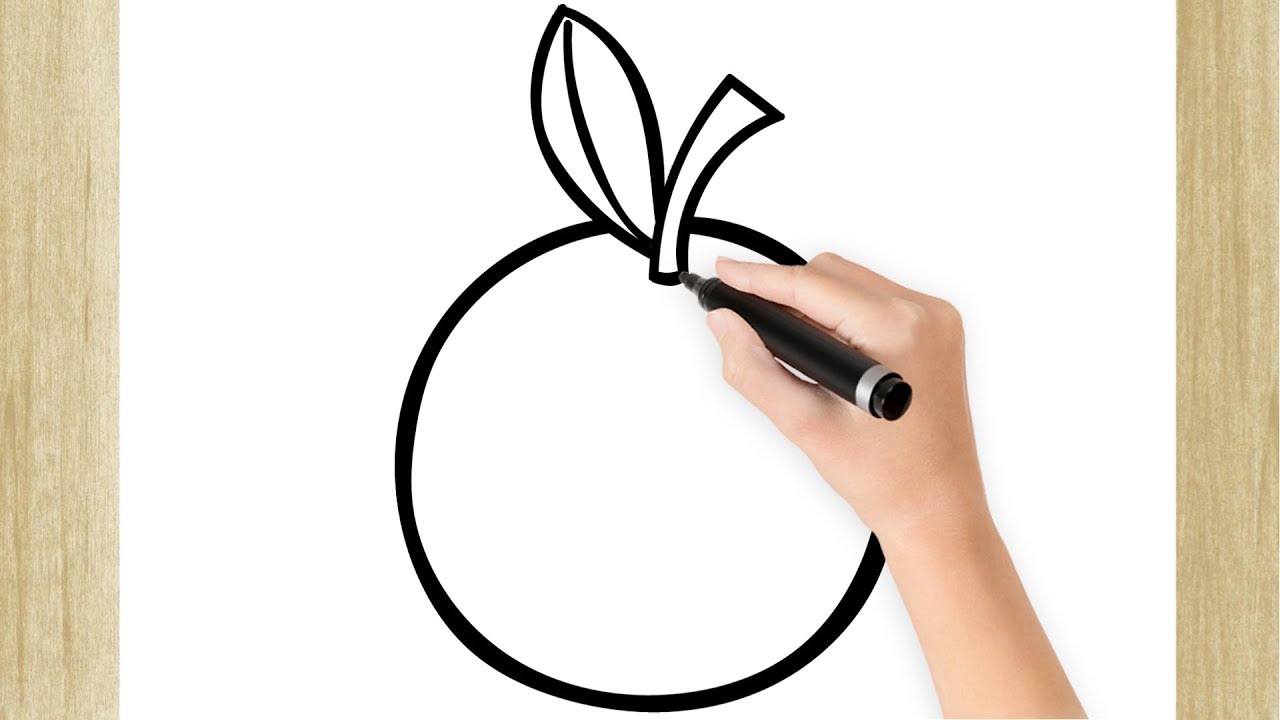 COMO DESENHAR UMA LARANJA SUPER FÁCIL