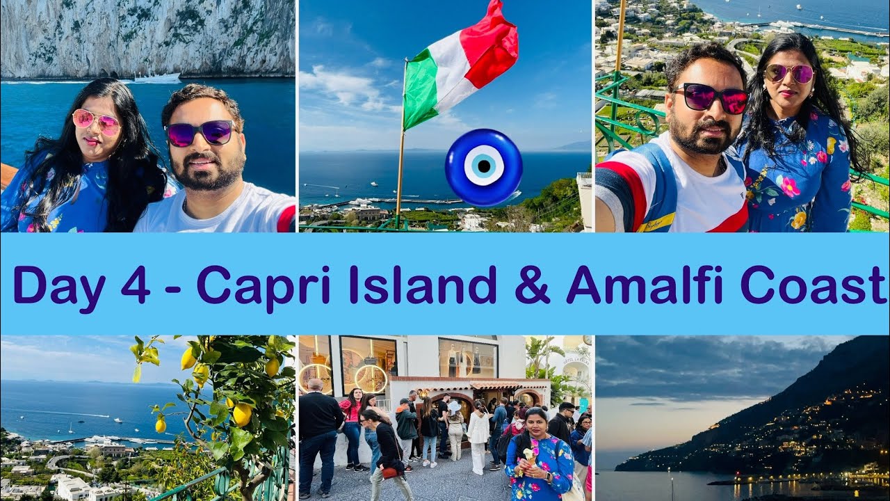 Day 4 - Capri Island 🏝️ Amalfi Coast 💙 Shankar Nag’s inspired cable car 🚠 serenity 🩵 Italy 🇮🇹 