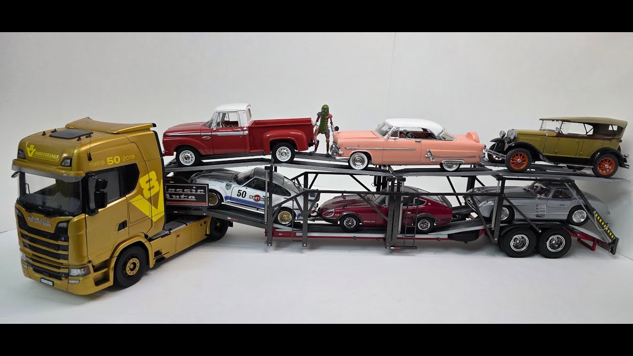 REVELL  art. 11509 🚛 1:25 SCALE CAR TRANSPORT TRAILER | BUILD & REVIEW