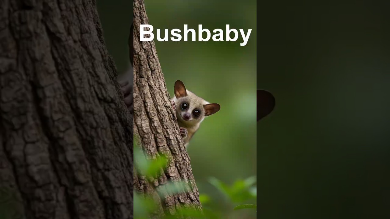 Bushbabay：Animal that Has a Built-in TELEPORTER! ✨💨  #bushbaby #cuteanimals #nature#shorts#foryou