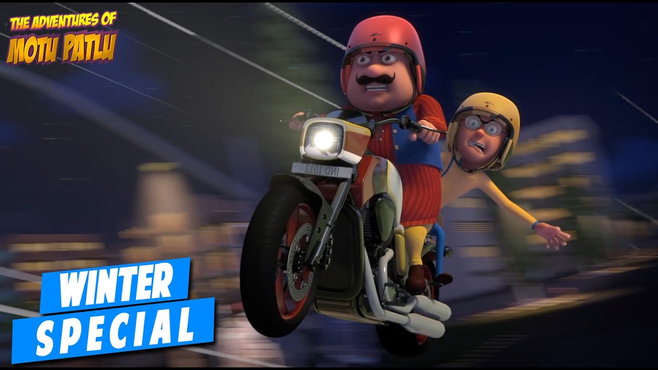 Motu Patlu : Motu Patlu Ki Super Race Bike | Winter Special | Hindi Cartoon Motu Patlu