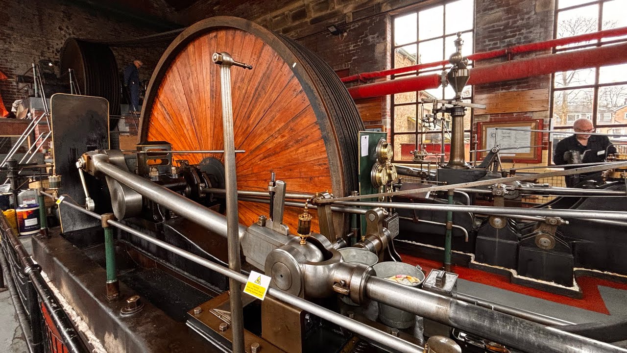WILLIAM ROBERTS & SONS CROSS COMPOUND MILL STEAM ENGINE (