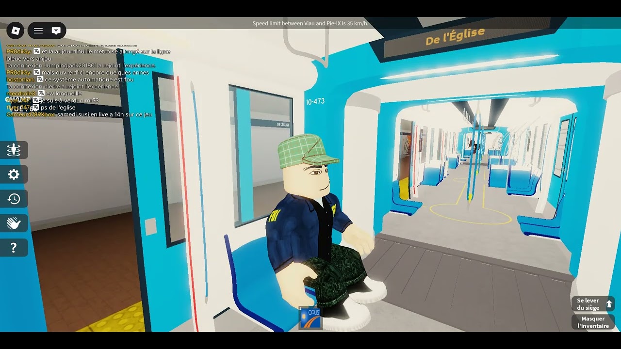 Roblox (RÉSEAU COMPLET!!) [BETA] Le projet du métro de Montréal traject de berri uqam a angrinon