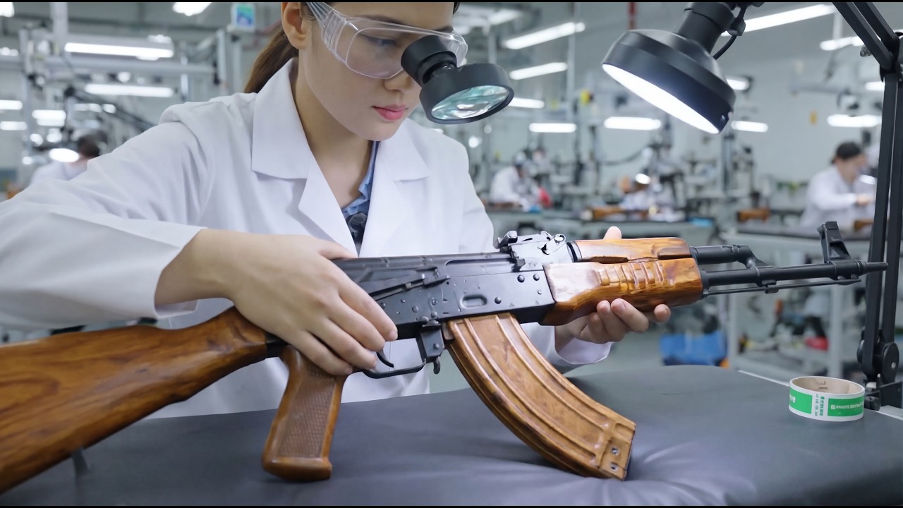 Wewnątrz amerykańskiej fabryki wojskowej &ndash; jak produkowane są karabinki AK-47 (pełny proces)
