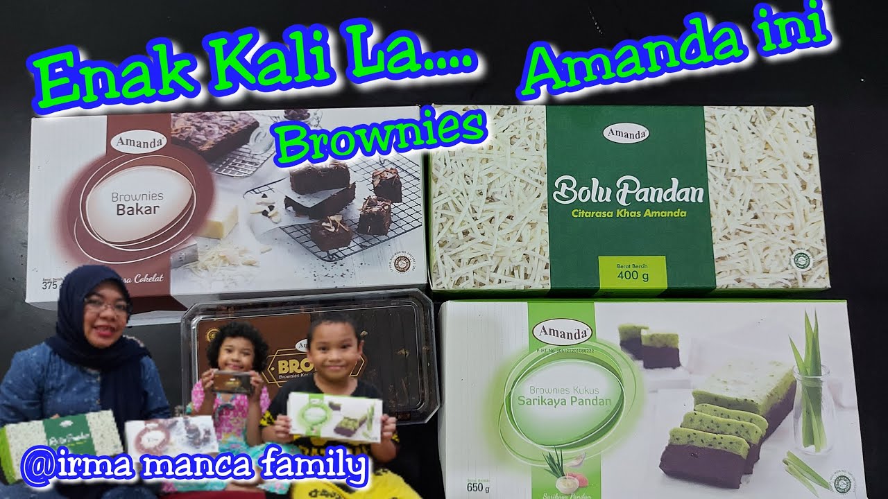 Review Brownies Amanda || Mukbang Bolu dan Brownies Amanda