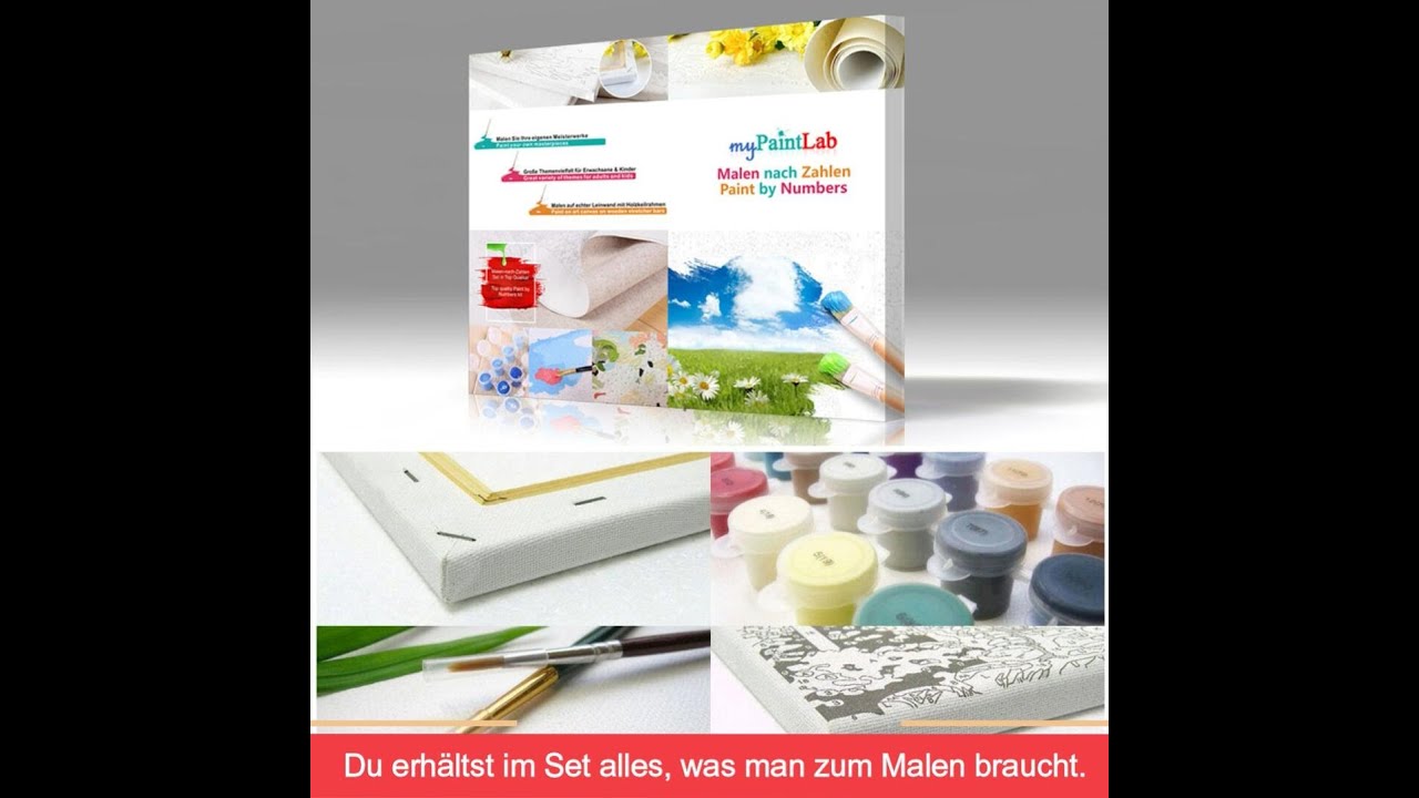 Malen nach Zahlen Malprozess Anleitung