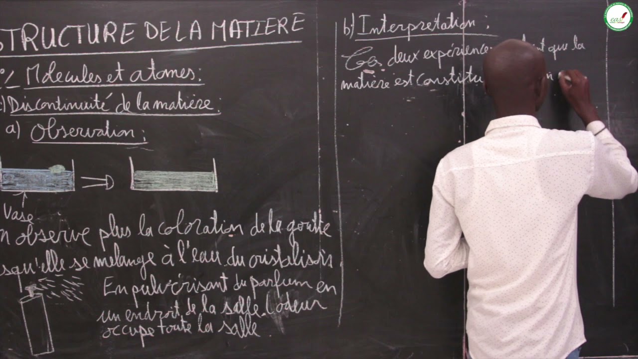 Cours - Quatrième - Physique Chimie : Structure de la matière / M.Tamba