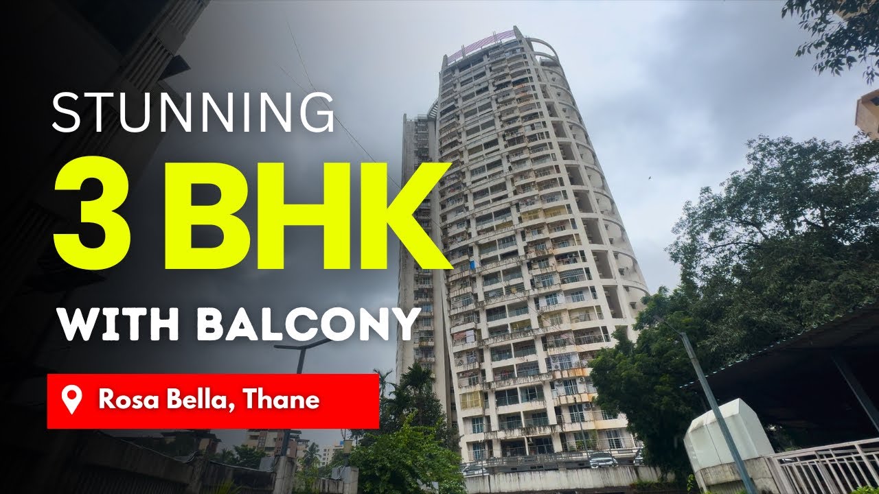 Stunning 3 BHK with Balcony In Rosa Bella, Waghbil, Thane | Easy connectivity | Open View