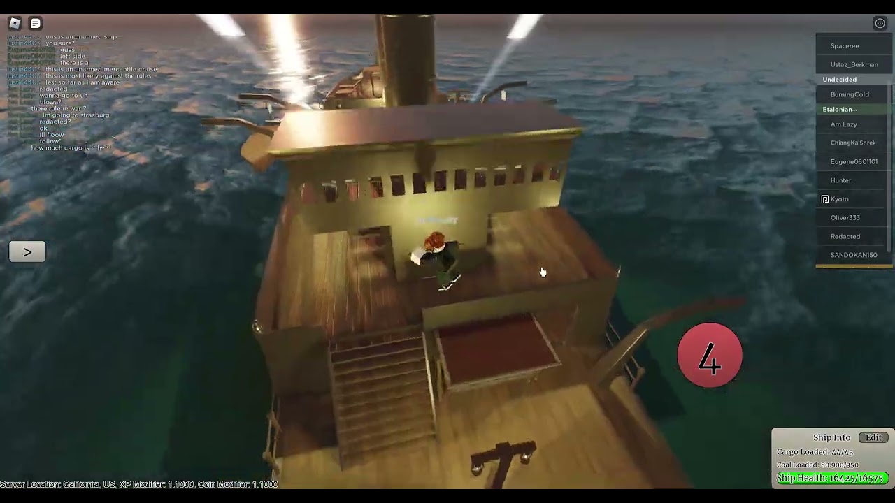 An evidence as to the Reformists sinking an unarmed mercantile cruiser
