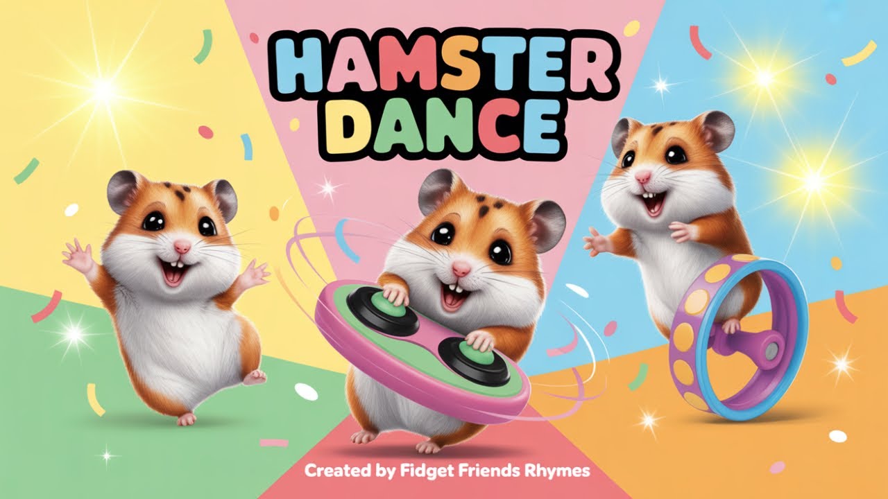 Hamster Hop 🐹✨ | Neon Hamster Dance Challenge for Kids