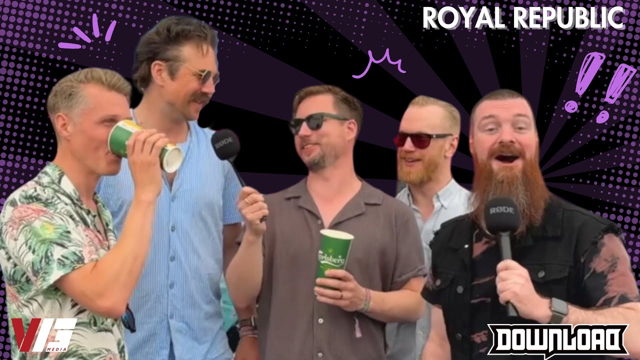 Royal Republic Interview with Adam, Per, Hannes and Jonas at Download Festival 2024