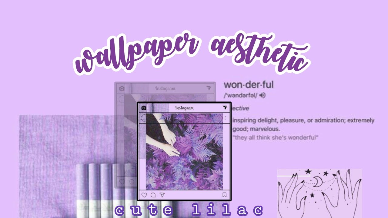 WALLPAPER LILAC AESTHETIC ALA SUNDAY VIBES