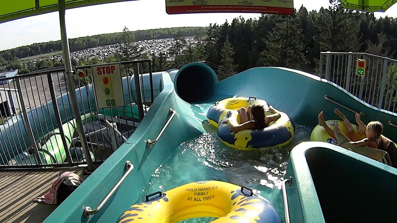 Scary Dark Water Slide at Calypso Waterpark