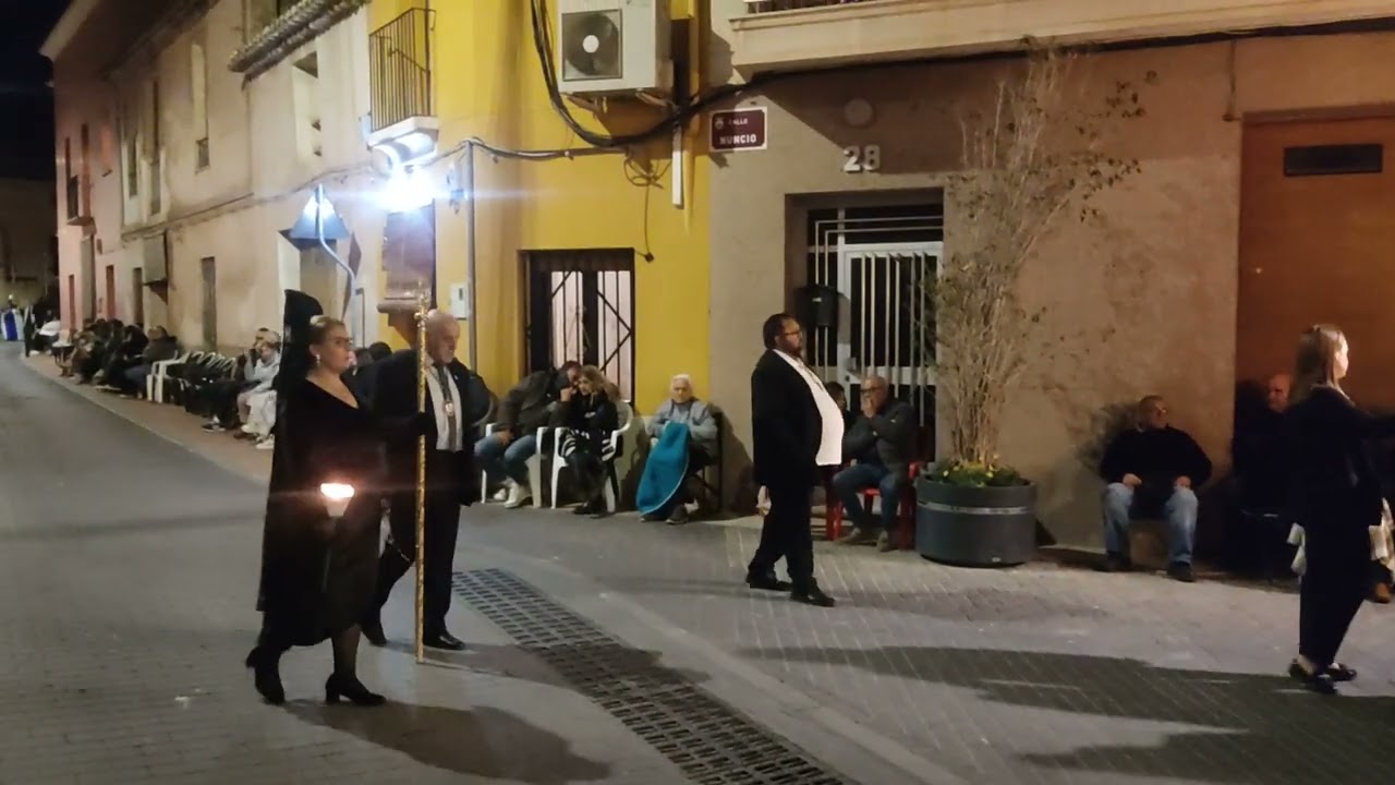 Telenegro - Procesión del entierro, viernes 29 de marzo 2024 (aspe) Alicante