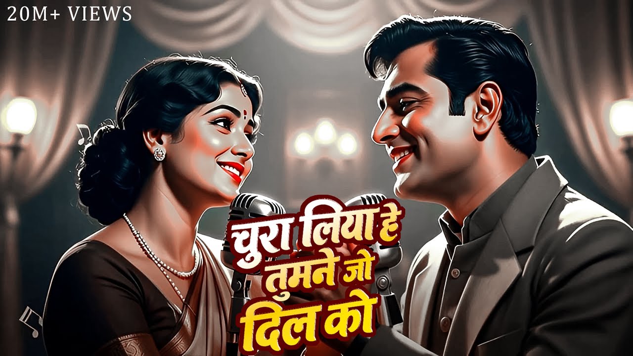 चुरा लिया है तुमने जो दिल को ❤️| 1950s Bollywood Romance | Asha Rafi Vibes | Old Hindi Song