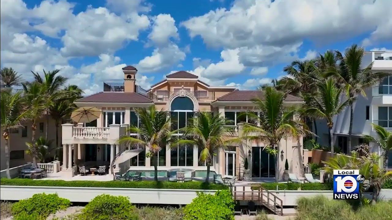 South Florida castle on the beach now on sale for hefty price