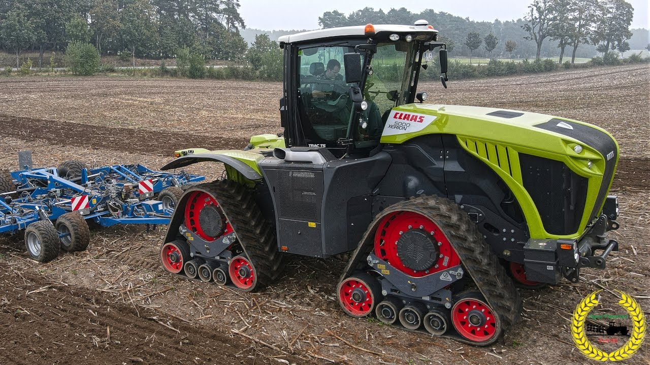 Claas Xerion 5000 Trac TS / Auf Ketten / Köckerling Vector / Original Sound