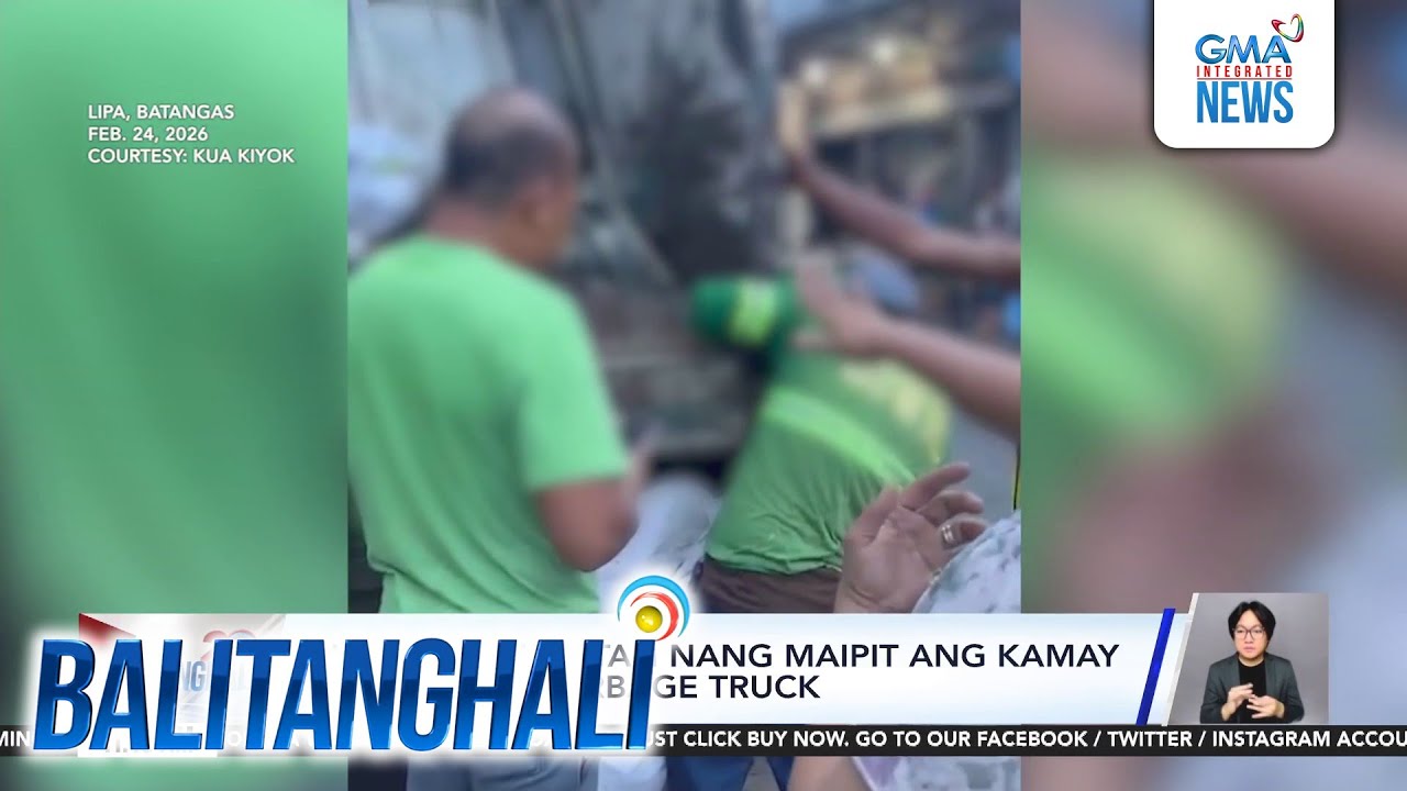 Basurera, sugatan nang maipit ang kamay sa likod ng garbage truck | Balitanghali