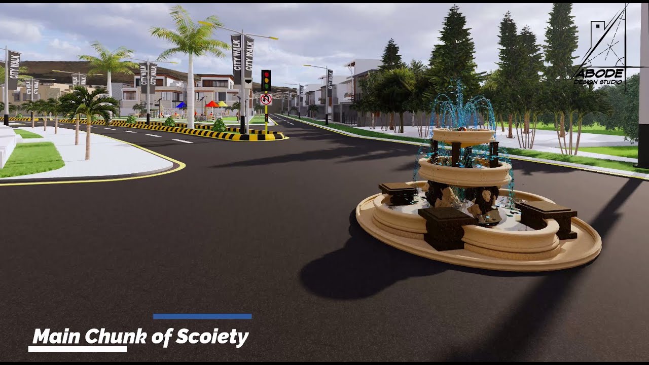 3D Architectural |City walk housing scheme | 3D Animation housing society | 3D Visualization