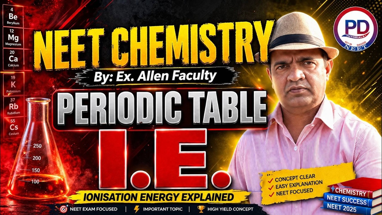 NEET Chemistry: Ionisation Energy | Pankaj Bagaria Sir