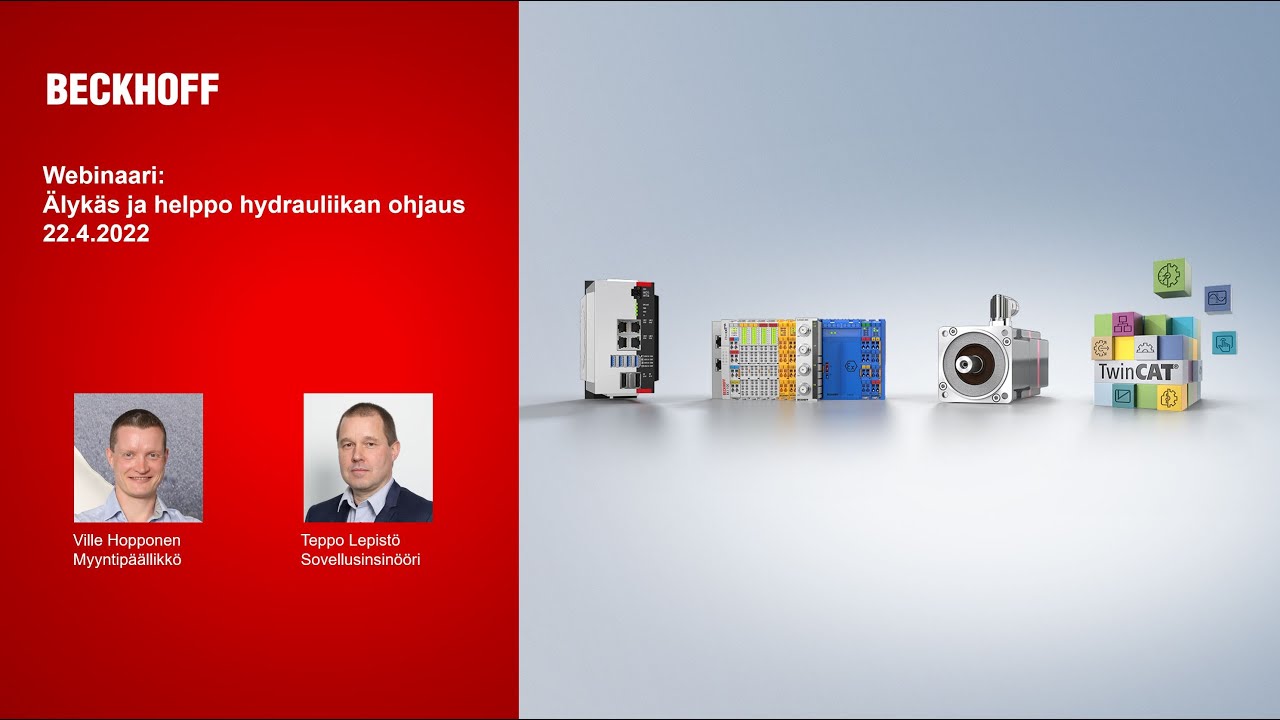 Webinaari: Älykäs ja helppo hydrauliikan ohjaus, 22.4.2022