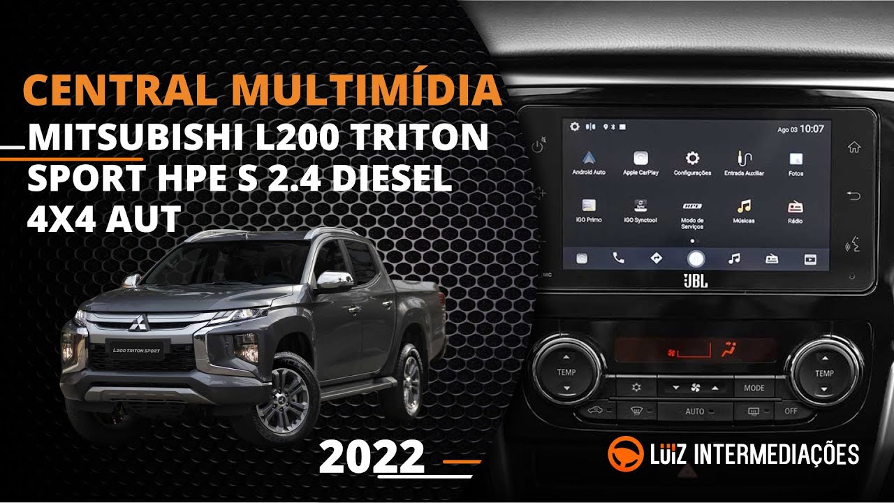 Central multimídia | MITSUBISHI L200 TRITON SPORT HPE S 2.4 DIESEL 4X4 AUT 2022