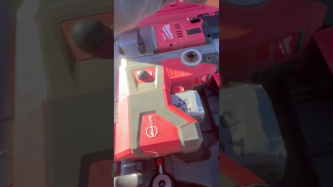 How to Use a Milwaukee Mag Drill Magnet Drill #howto #how #tools #construction #shorts #short #fyp