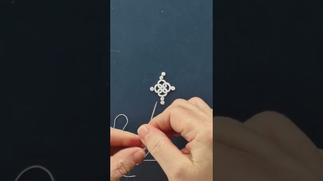 Needle Tatted Floating Rings Part 1