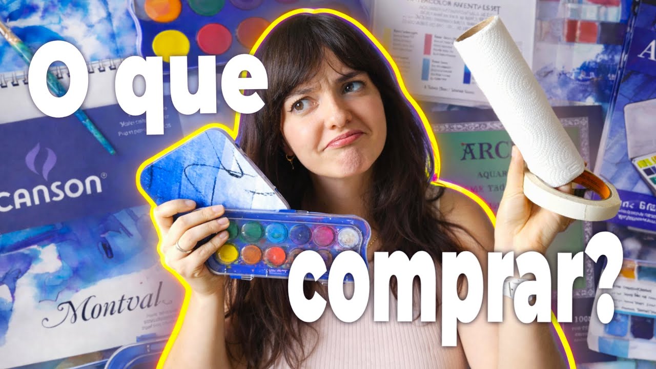 Como começar na aquarela sem gastar dinheiro à toa?