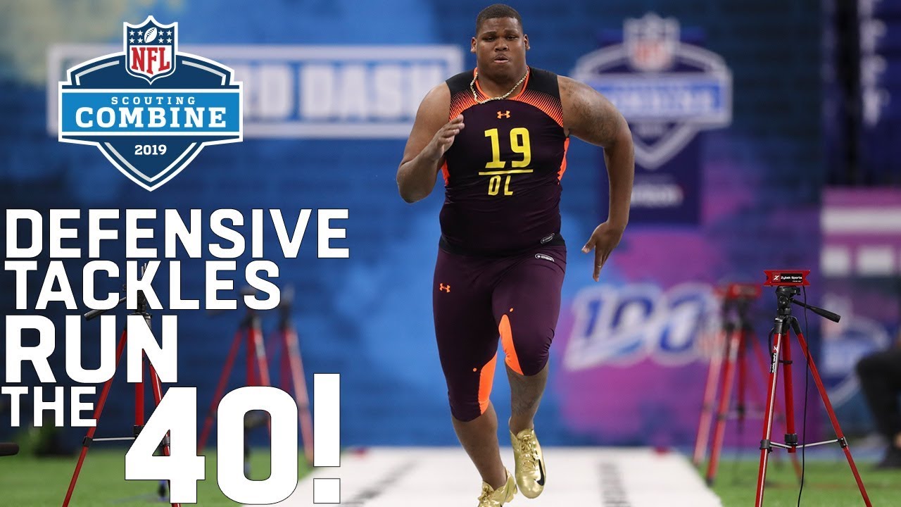 Defensive Tackles Run the 40-Yard Dash | 2019 NFL Scouting Combine Highlights