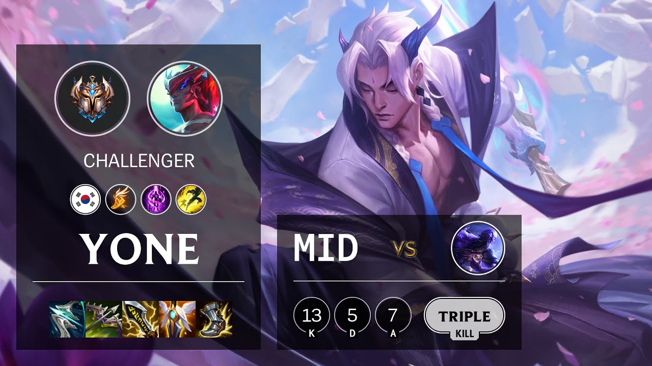 Yone Mid vs Ryze - KR Challenger Patch 11.18