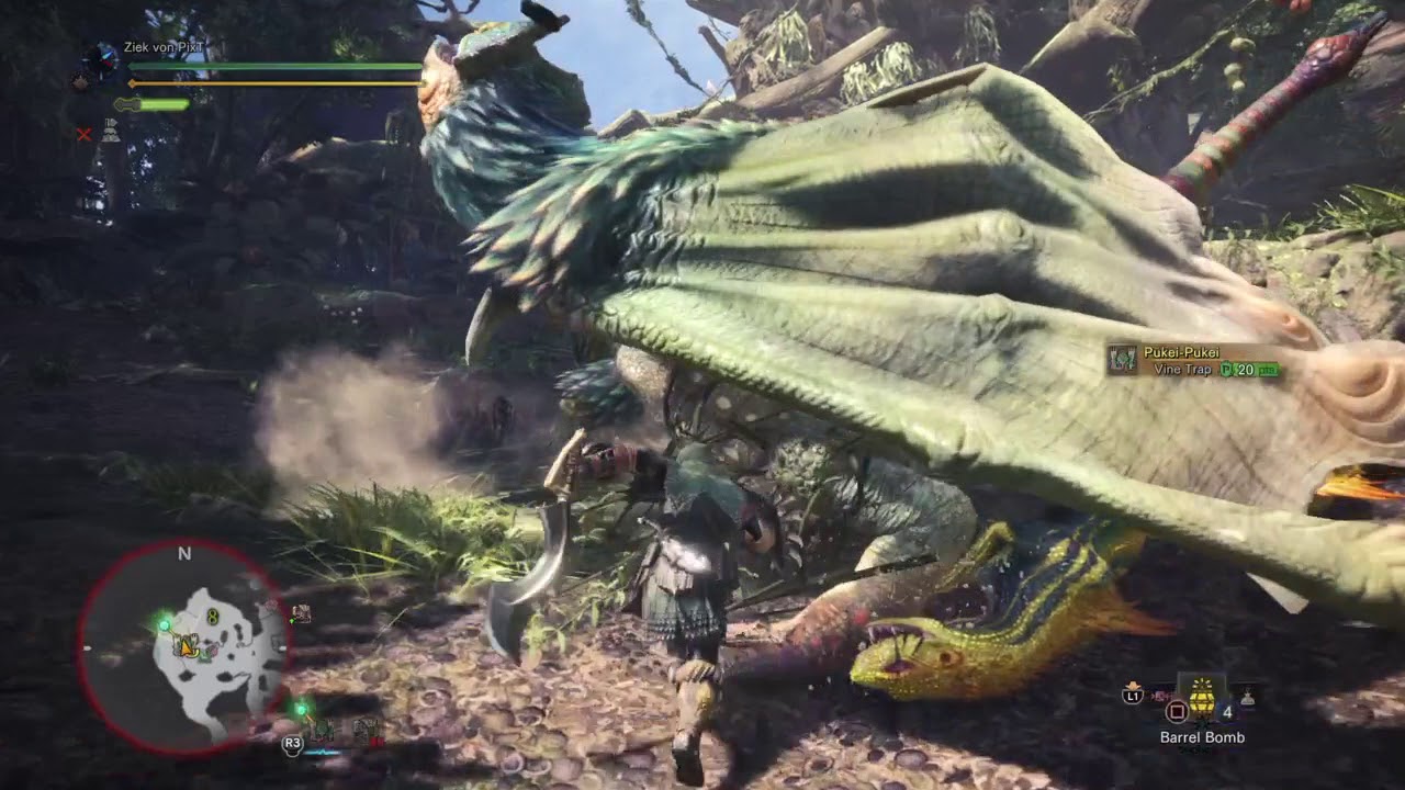 Monster Hunter  World Beta No Weapon No Palico Challenge