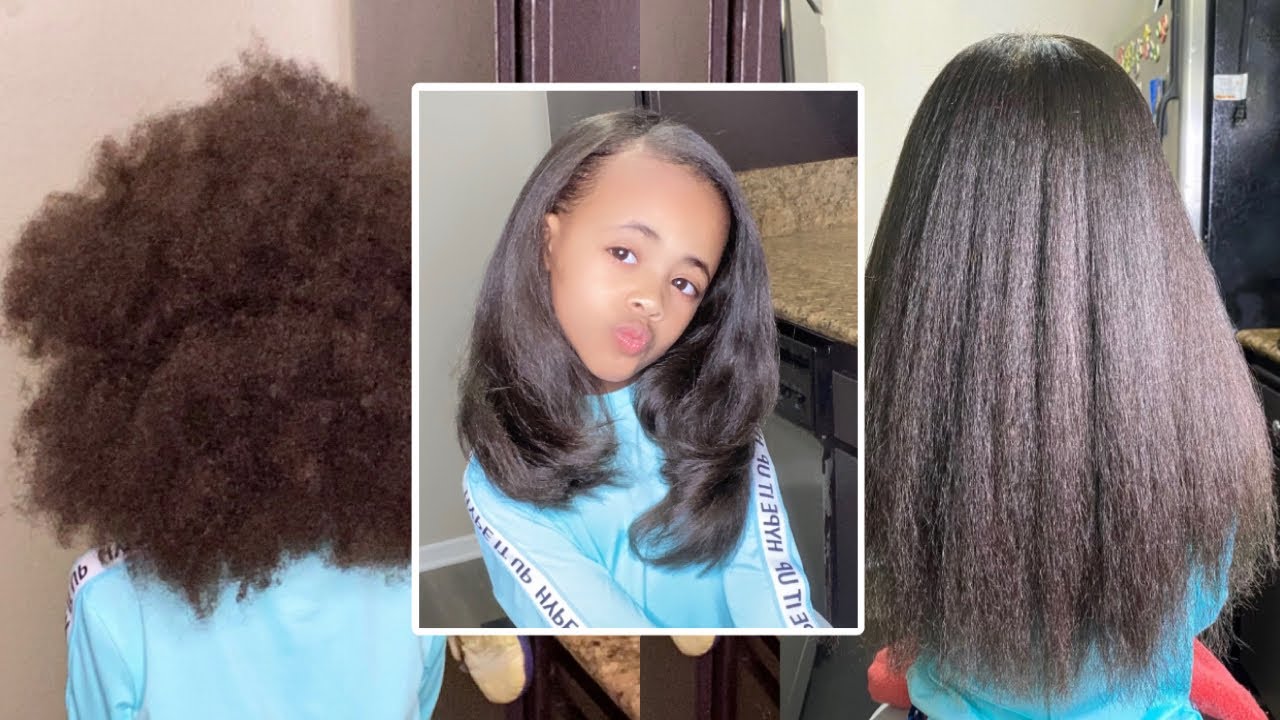 Kids Blow Out Routine | Kids Natural HairCare