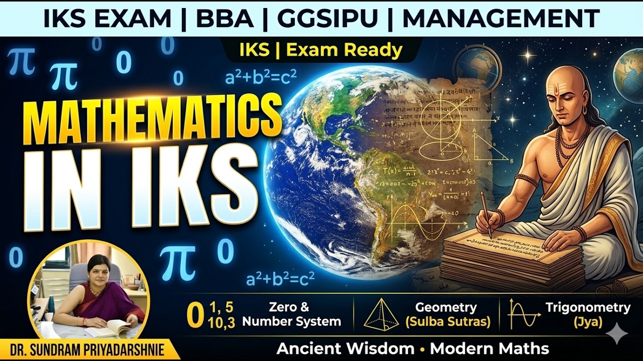 &ldquo;Mathematics in IKS 📚| Exam-Oriented Concepts You MUST Know! 🔥&rdquo;#iks #ggsipu #management #mathematics