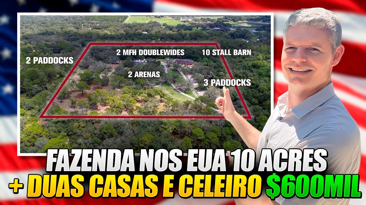 A FAZENDA MAIS BARATA A VENDA NOS EUA