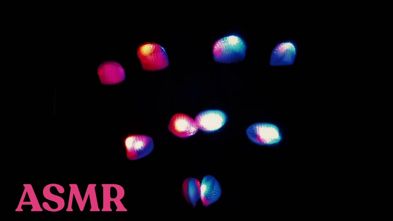 ASMR Hypnotic LED Gloves 🔆 Relaxing Mouth Sounds & Layered Sounds (No Talking)