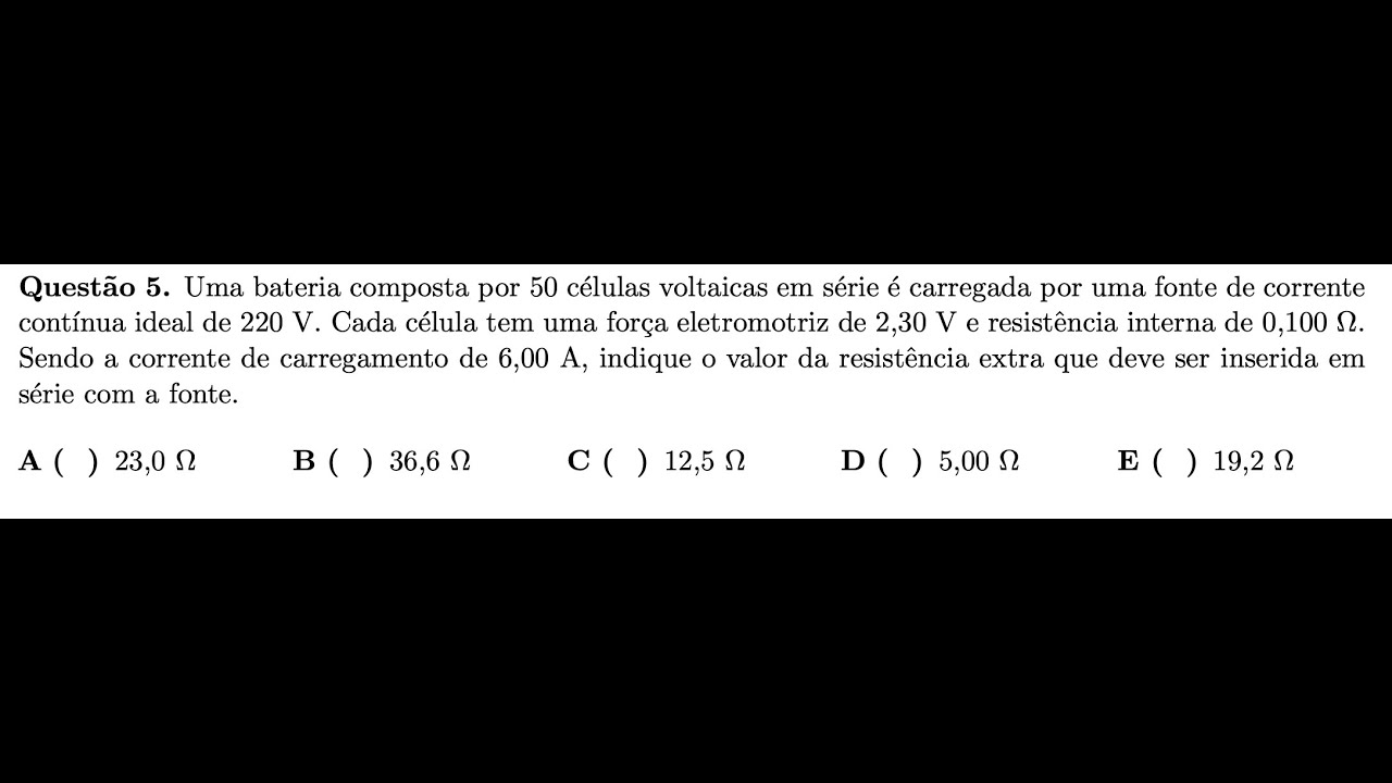 Questão de Eletrodinâmica - ITA 2019(Física)
