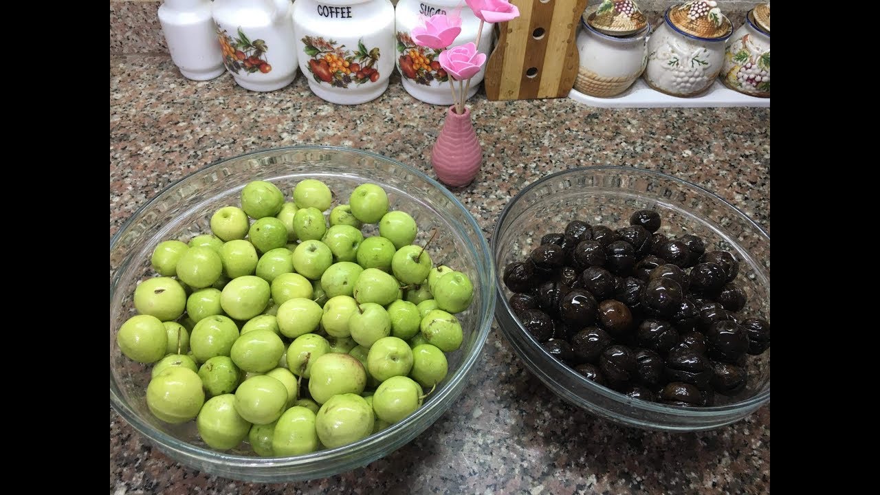 بمكون واحد حولت الزيتون من أخضر لزيتون أسود صحى وبدون صبغه