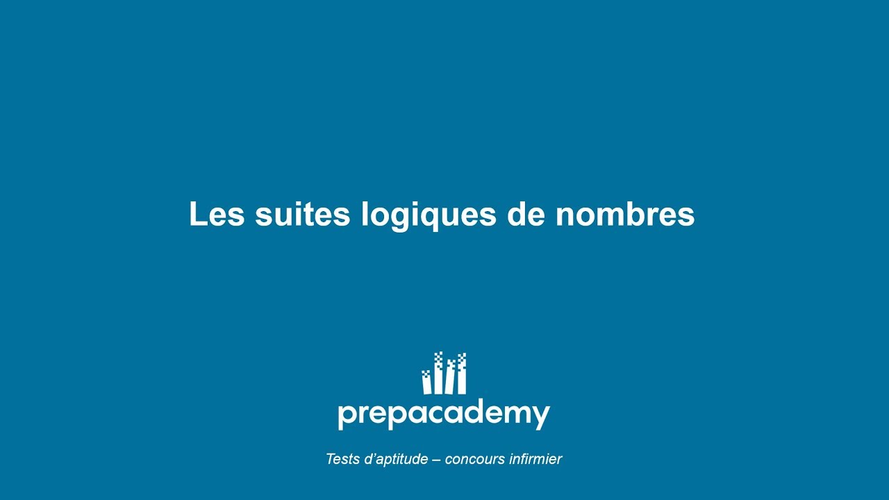 Les suites logiques de nombres