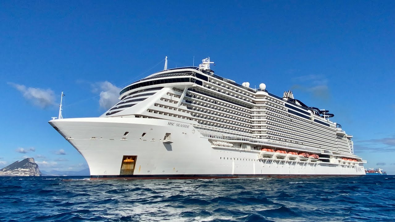 Msc Seaside in the Straits of Gibraltar