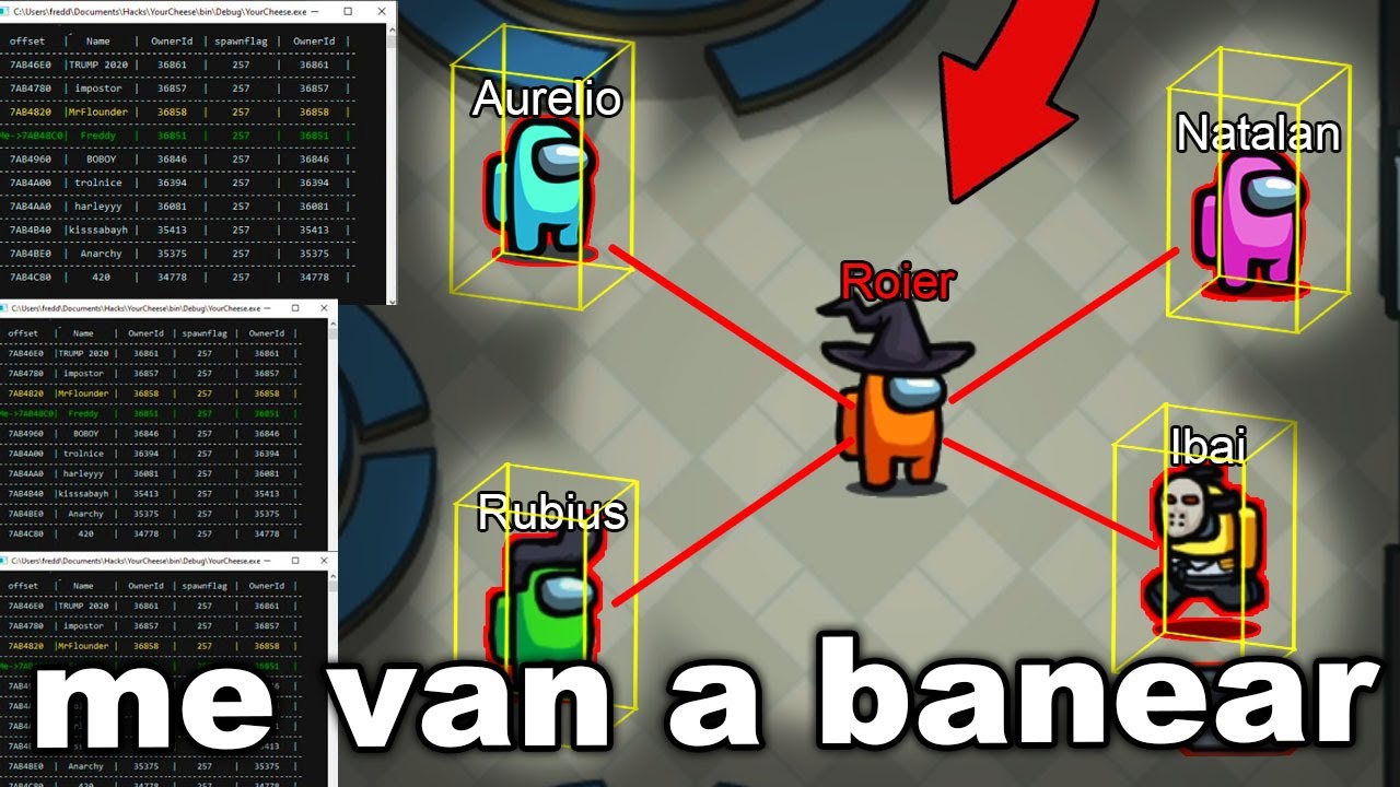 ESTO PASA CUANDO LE METES HACKS A TU AMONG US !! - Roier