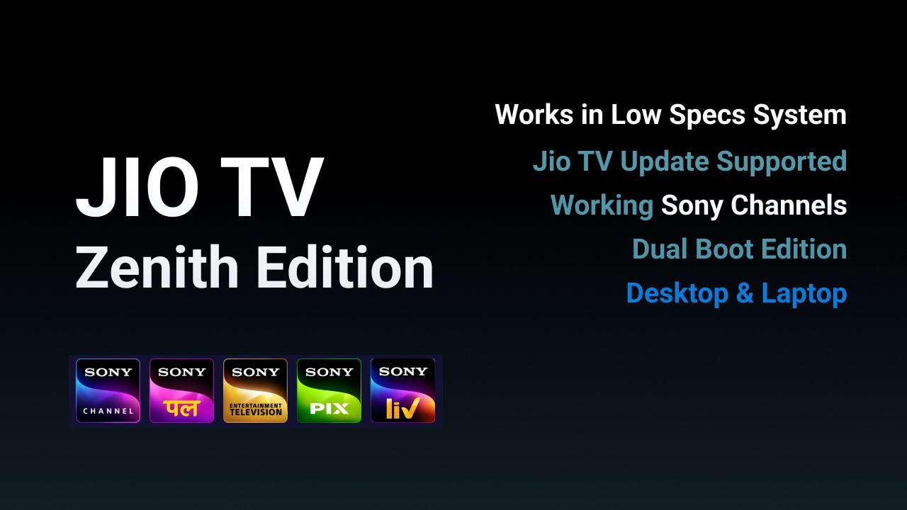 Jio TV Zenith Edition Updated to 2025 | Install JIOTV in Low Specs PC #jiotvvideos