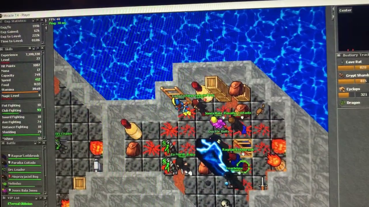 Miracle 7.4 wanker attack #tibia #miracletime 