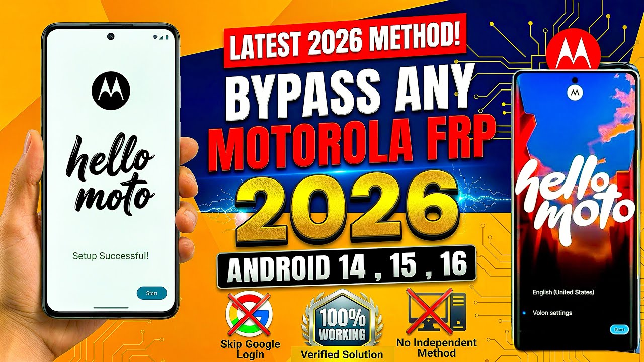 Motorola FRP Bypass Android 15/16 (2026) &ndash; No PC Needed | 100% Working Method